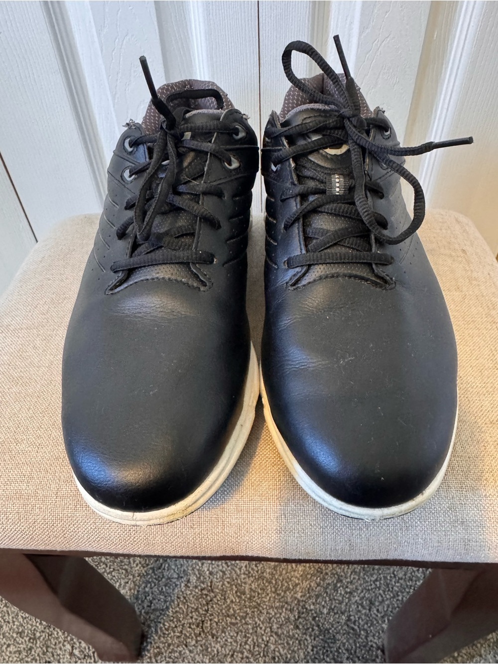 FootJoy FJ Men's Black Golf Tie Up Shoes Size 8.5 lightweight - Picture 4 of 12